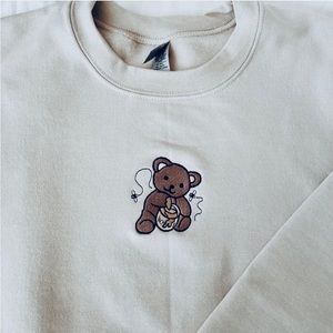 Honey bear Sweatshirt - CREWNECK oversized in men sizing